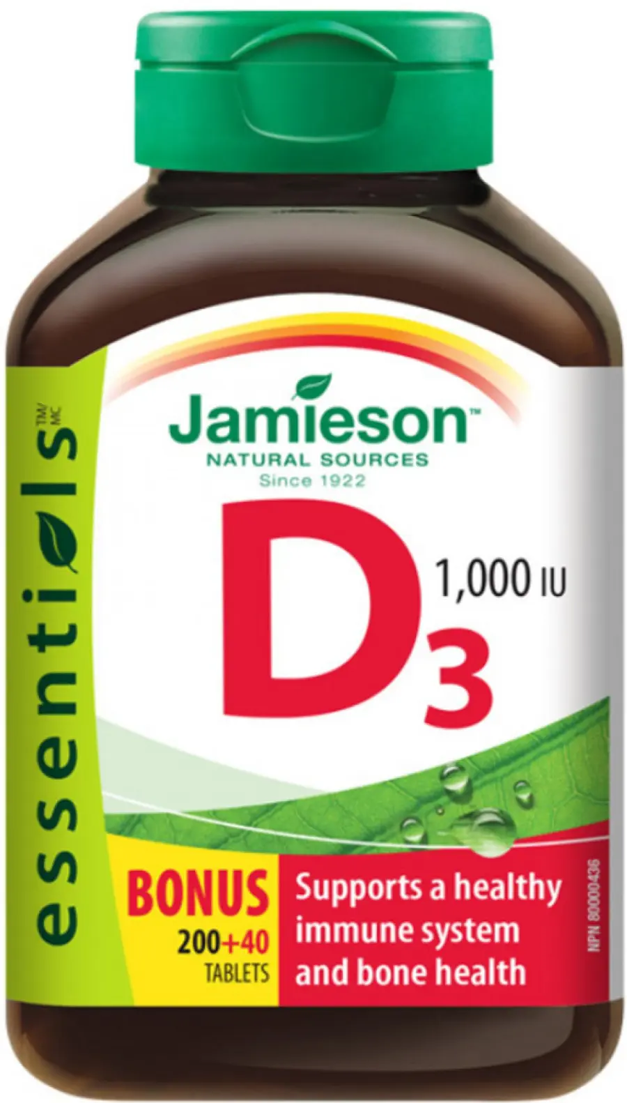 2418_JAMIESON VITAMIN D3 1000 IU 240 TABLET